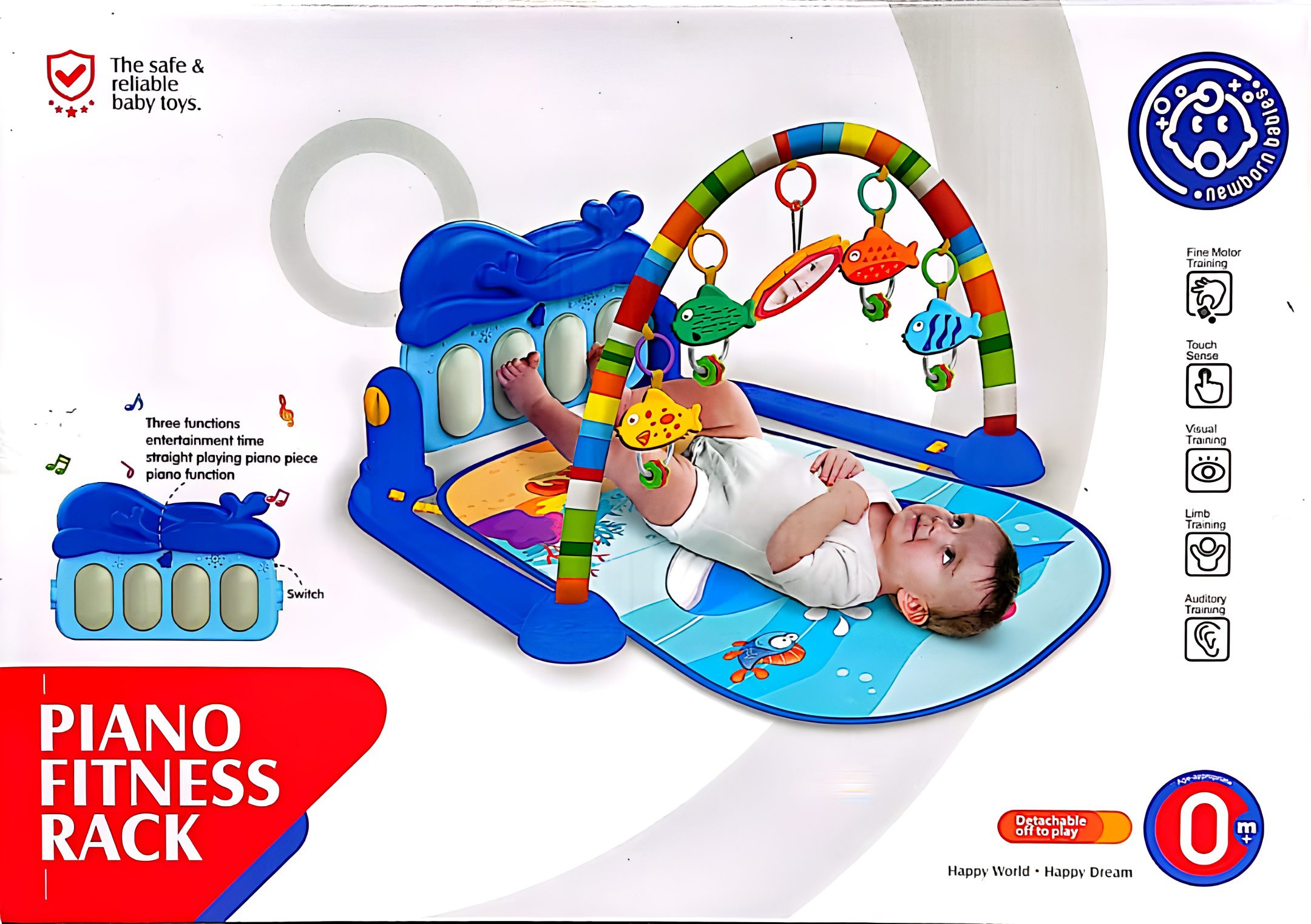 تشک بازی پیانودار طرح اقیانوس