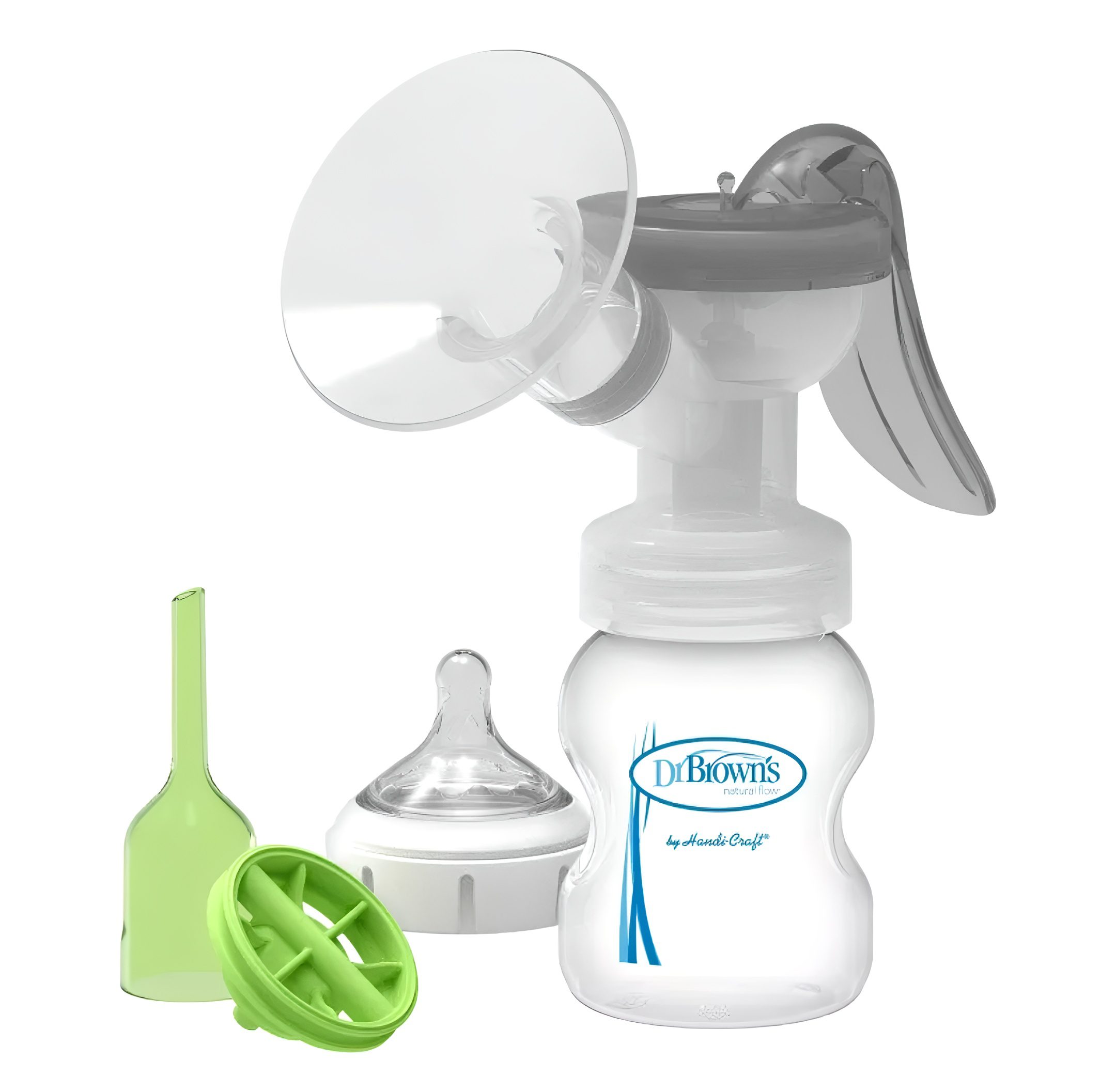 شیر دوش دستی و شیشه شیر دکتر براونز