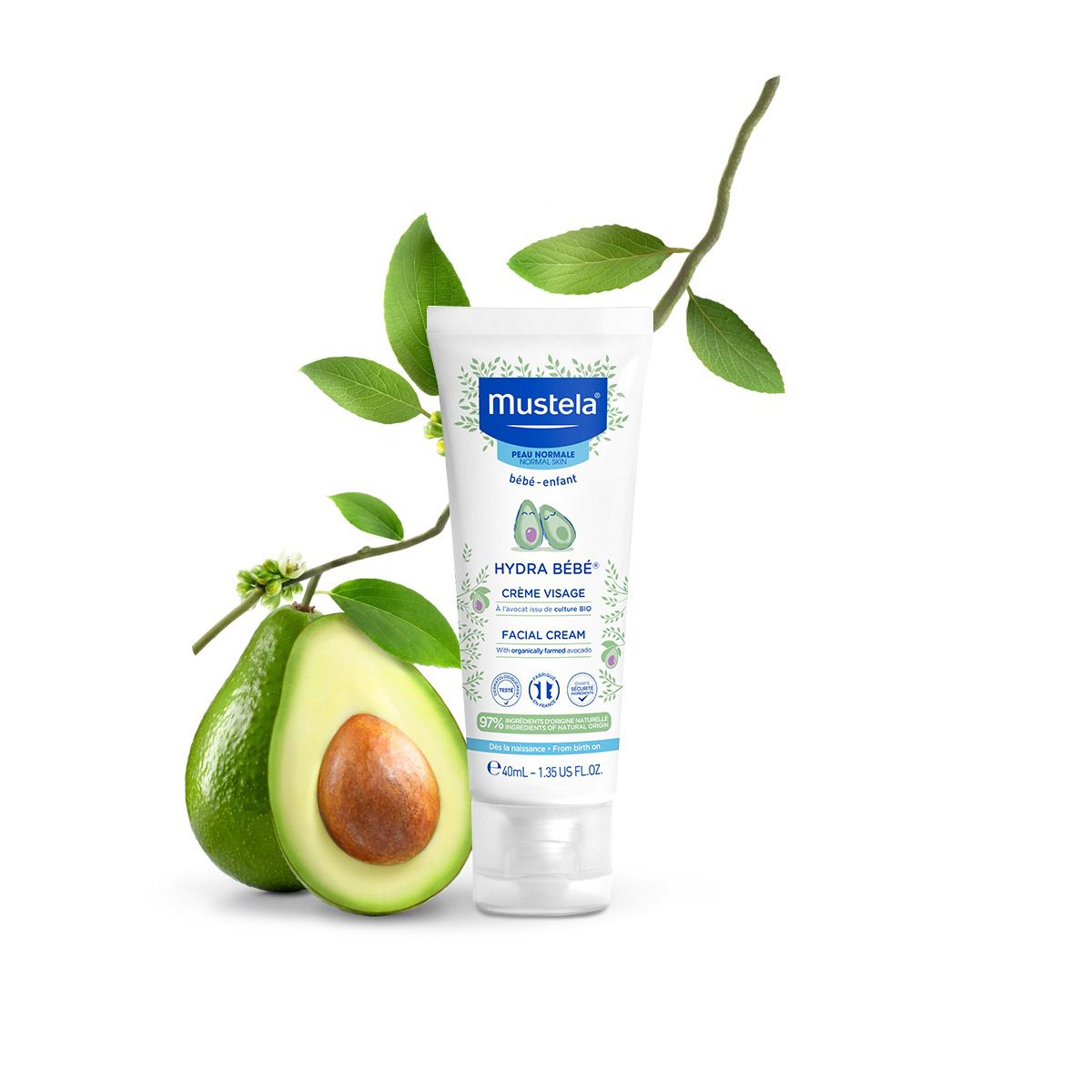 کرم صورت کودک موستلا هیدرا ب ب 40...