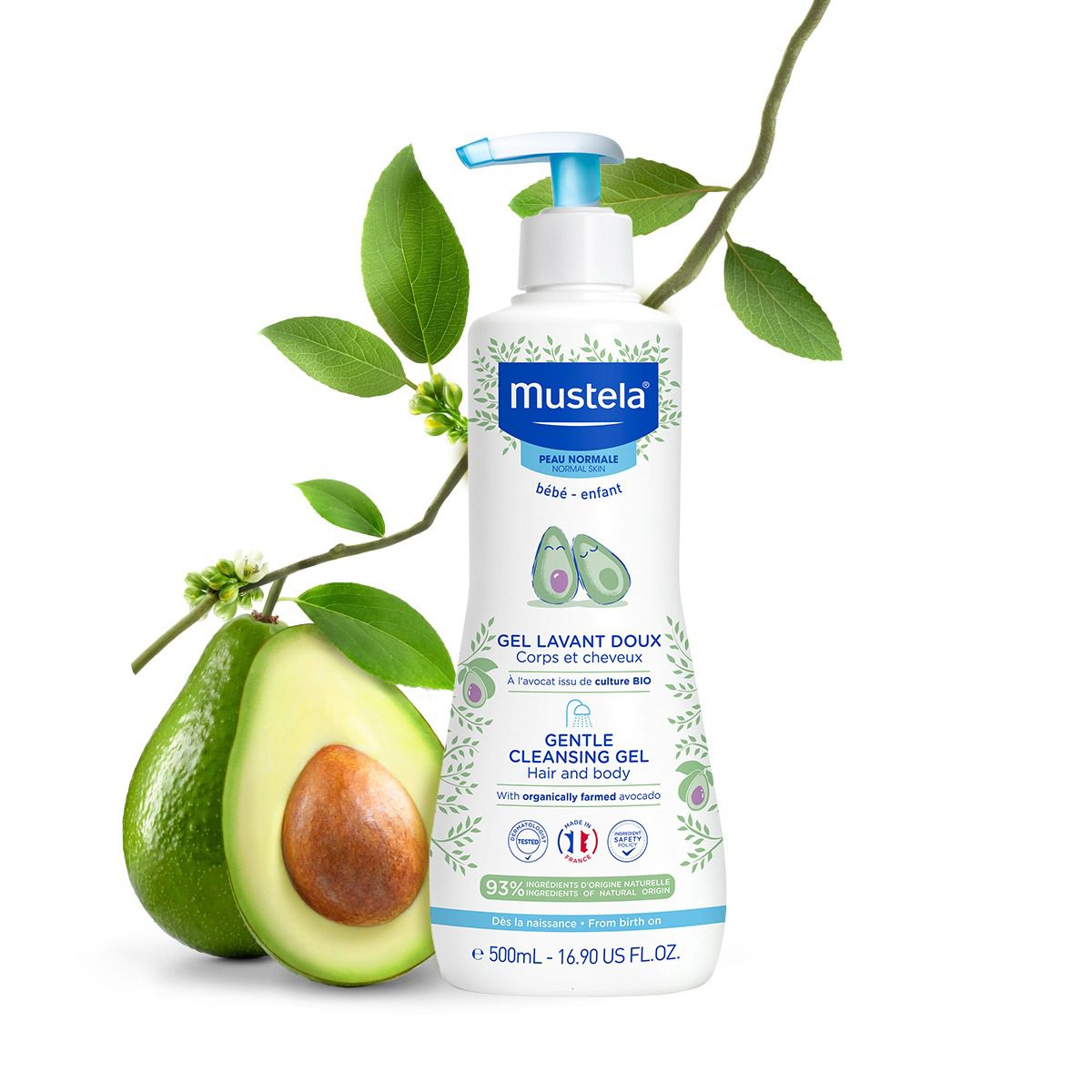 شامپو سر و بدن کودک ماستلا موستلا 500میل mustela