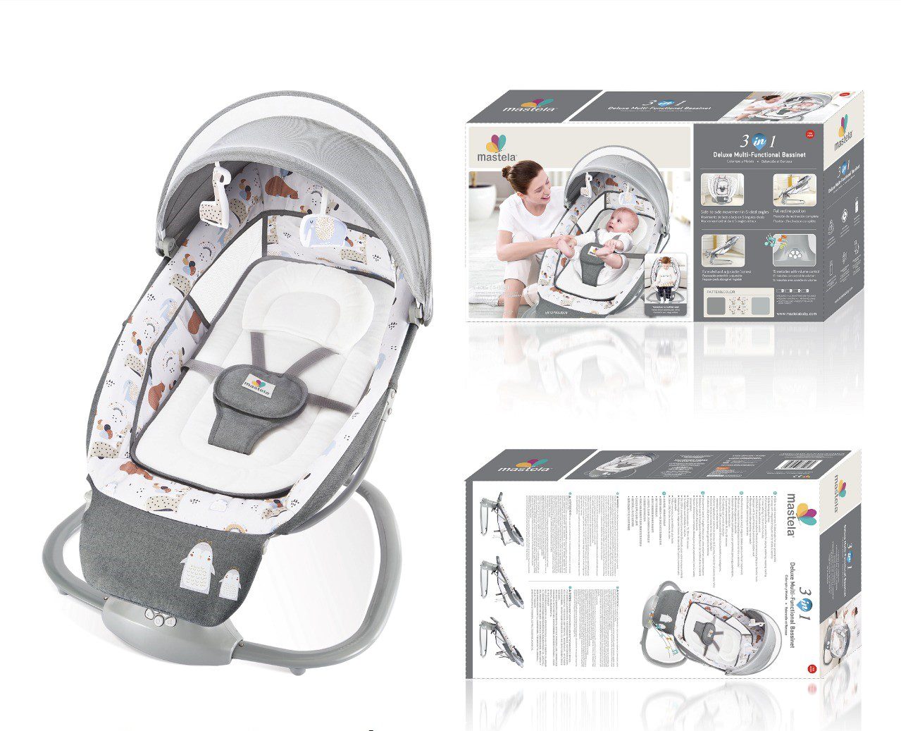 لالایی و گهواره برقی ماستلا مدل 3 در...