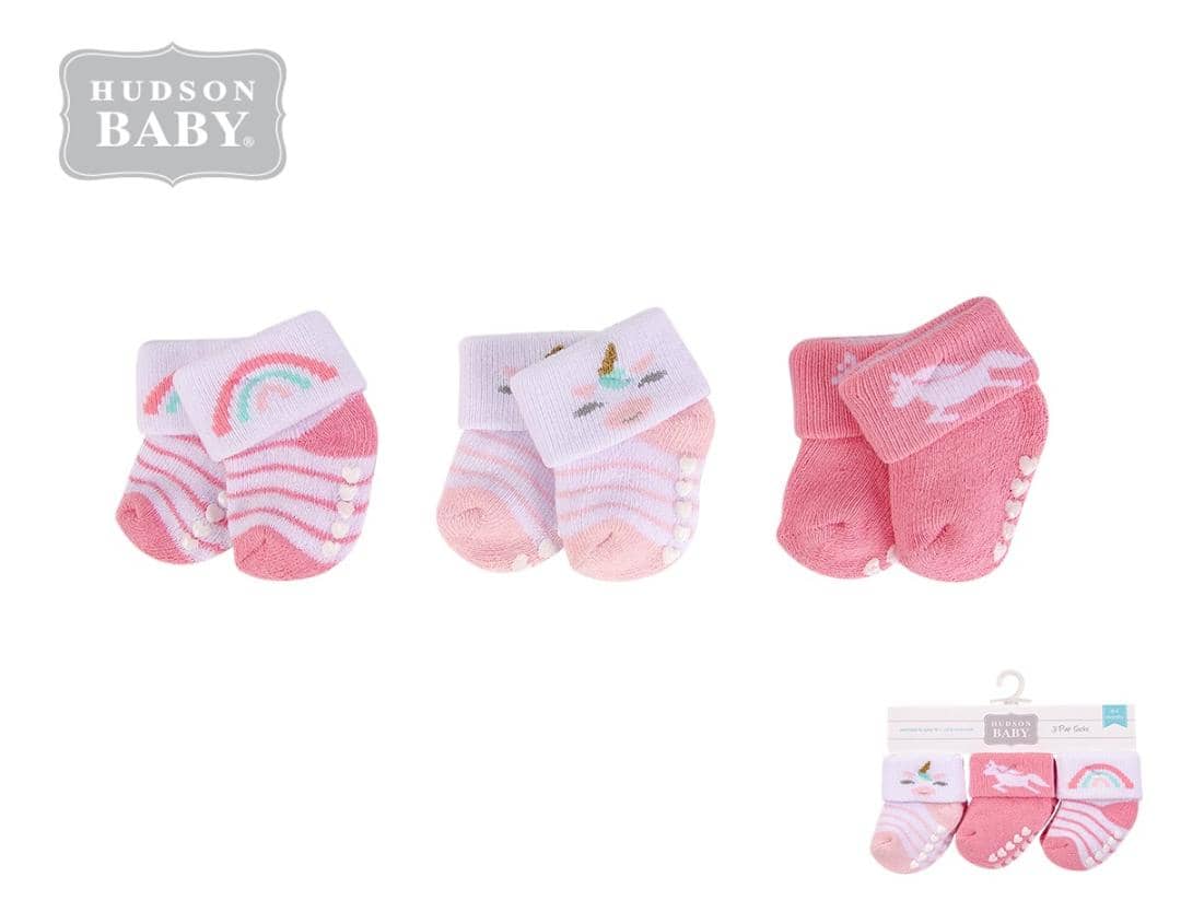 جوراب حوله ای نوزاد پک 3 عددی