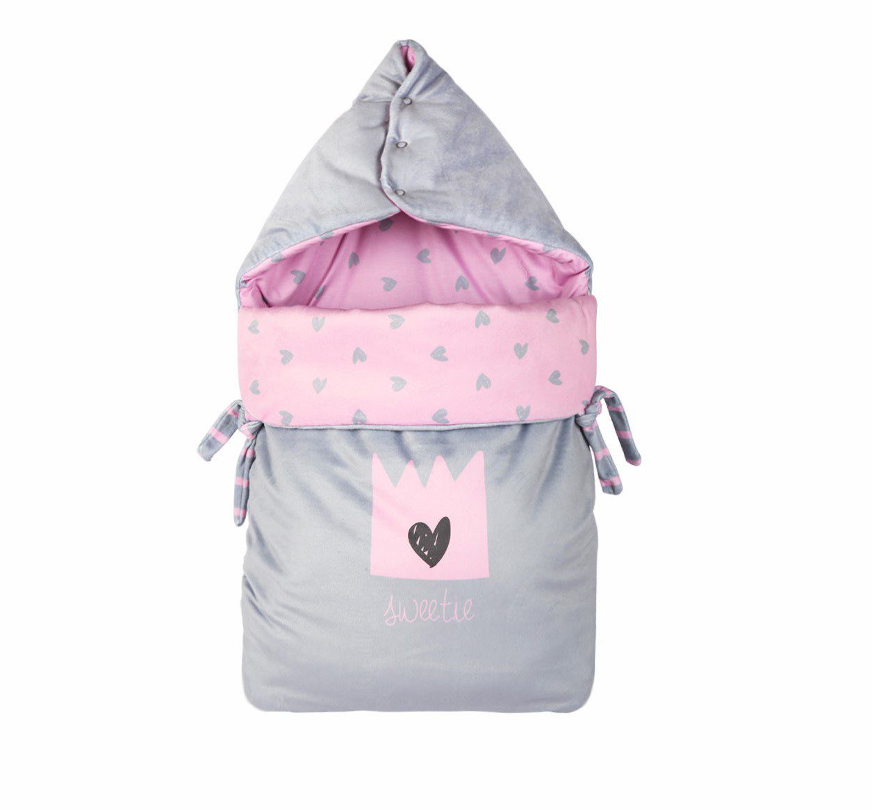 قنداق فرنگی زیپی رزبرن طرح little sweetie girl