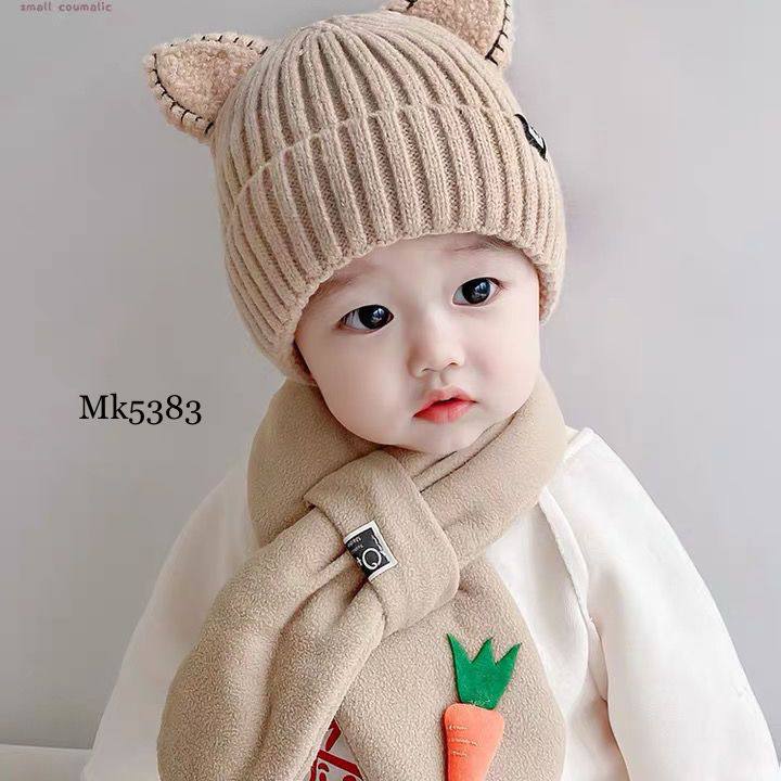 ست شال گردن و کلاه کودک