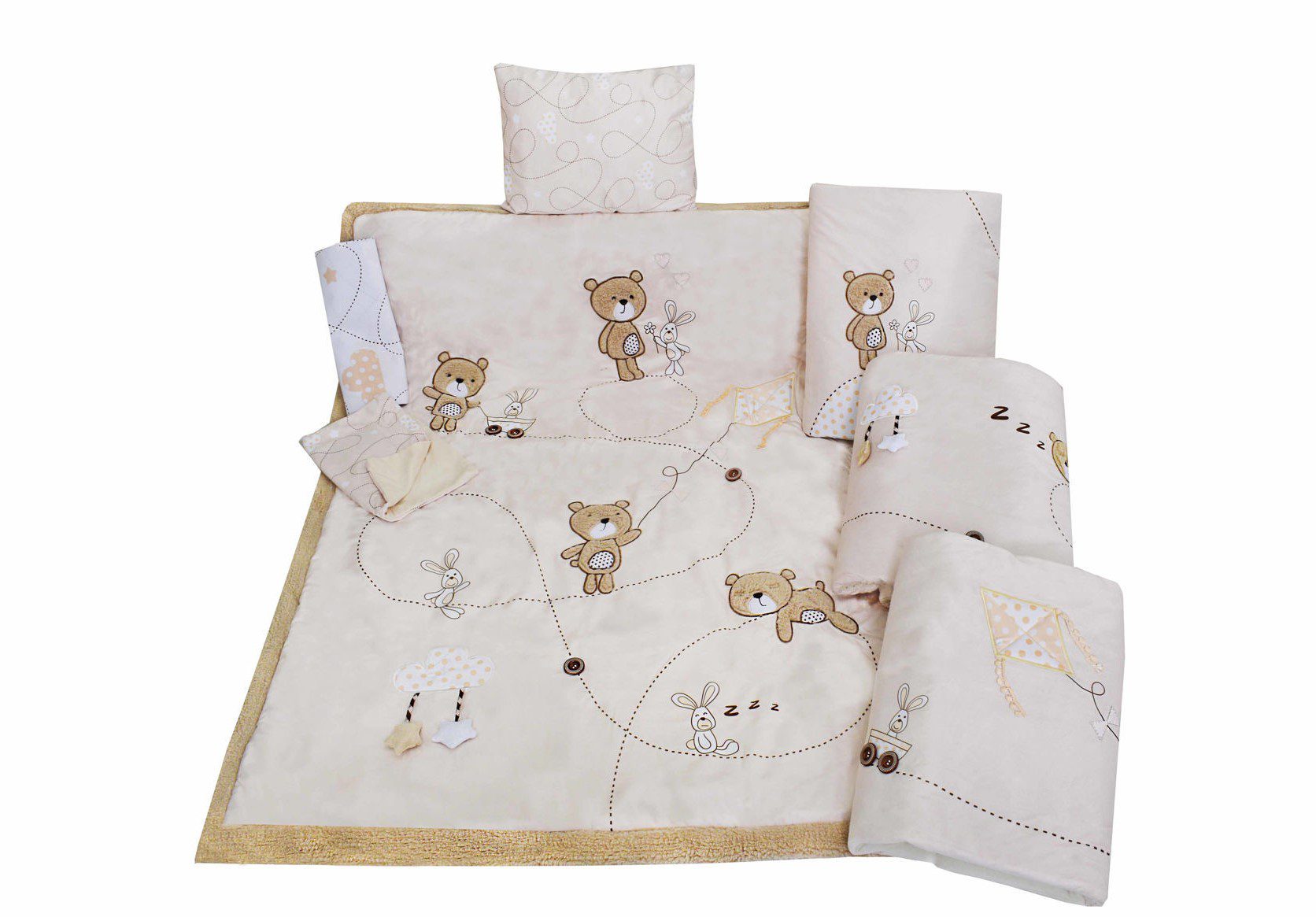 سرویس خواب هفت تکه رزبرن bear and kite