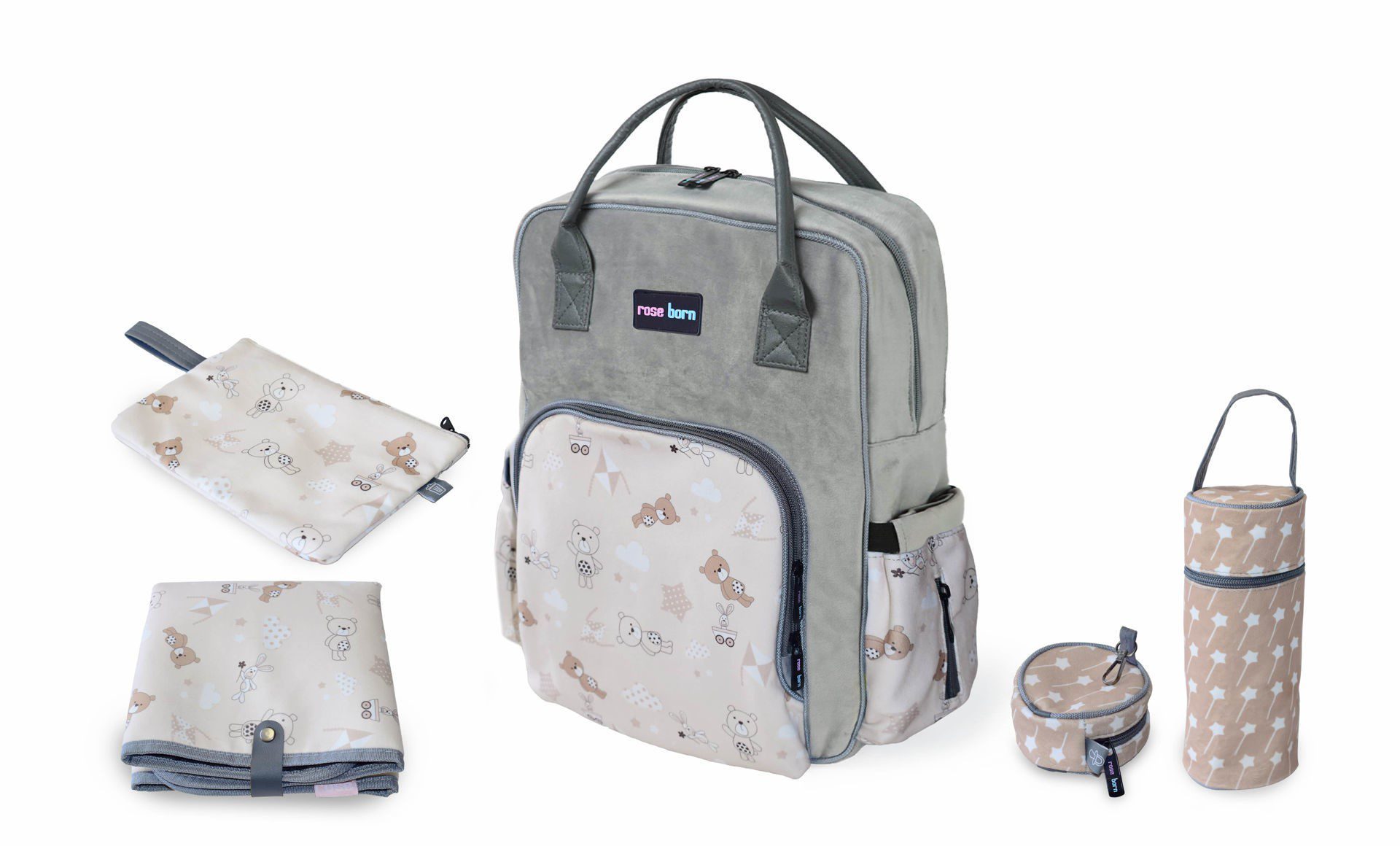 کیف کوله لوازم کودک رزبرن طرح bear &...