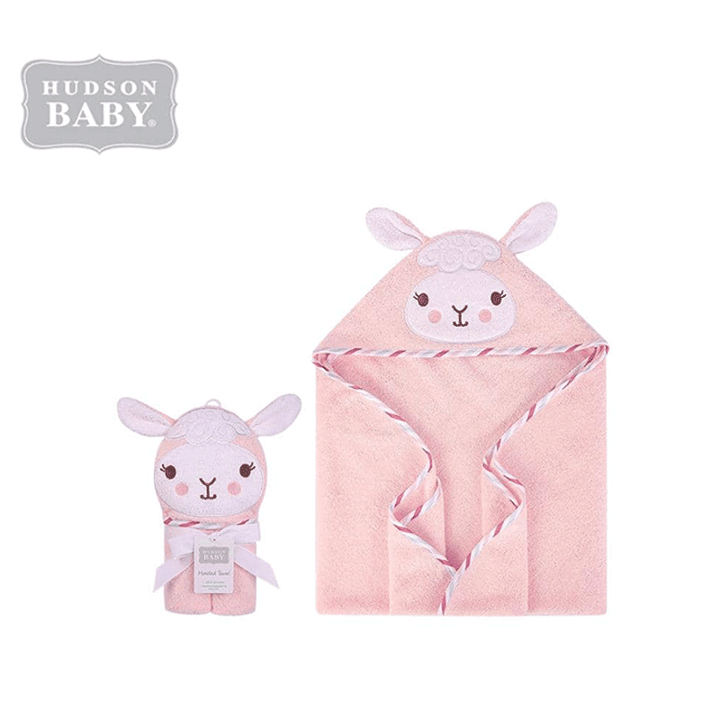 حوله حمام نوزاد کلاهدار