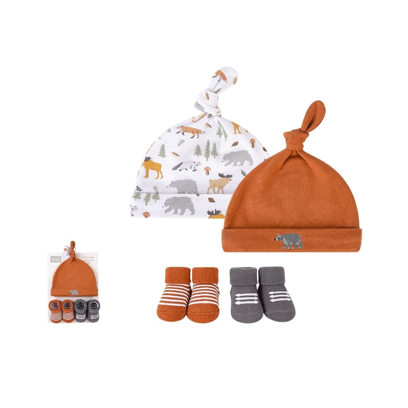 ست کلاه و جوراب نوزادی