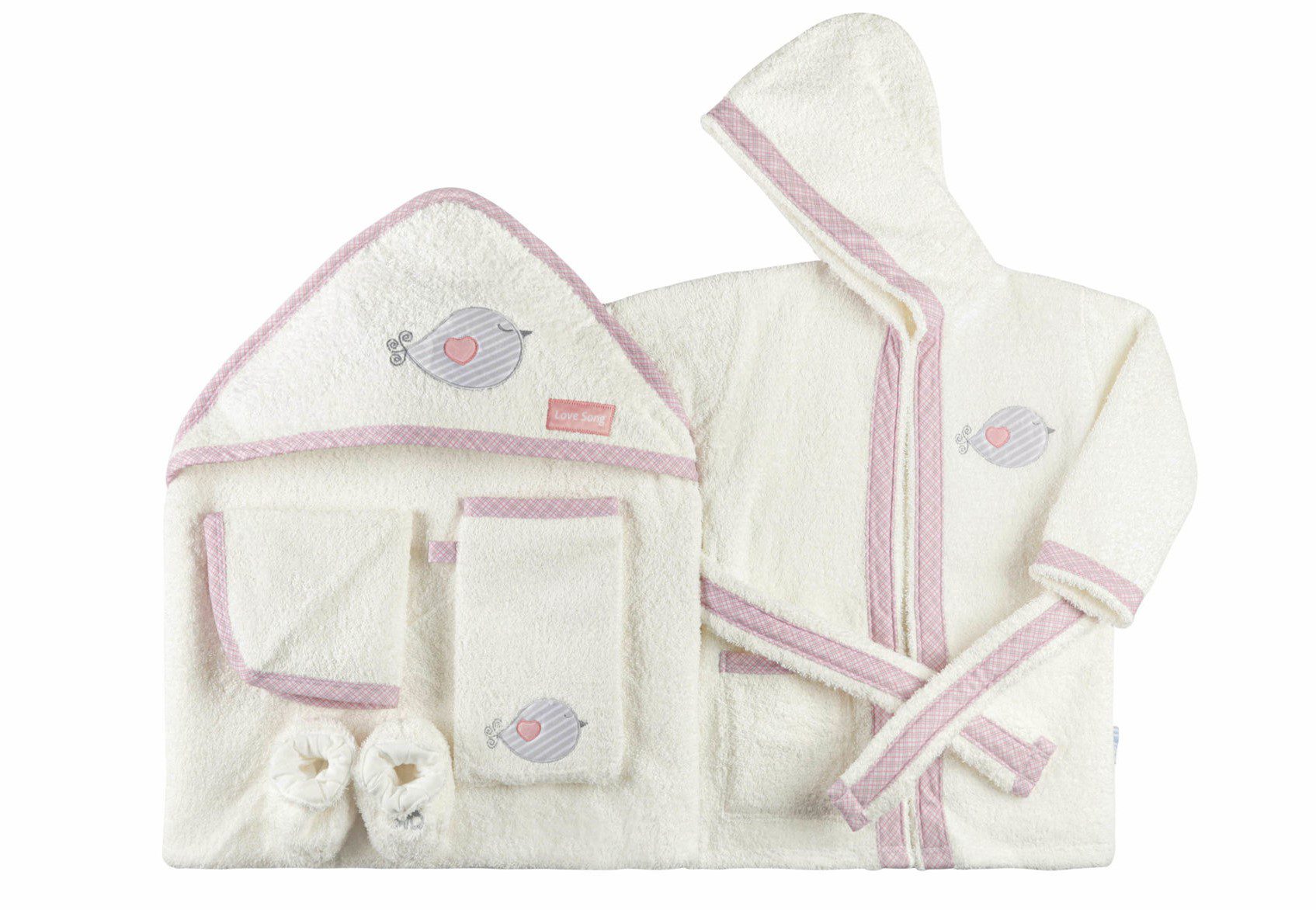 ست حوله پنج تکه رز برن طرح love...