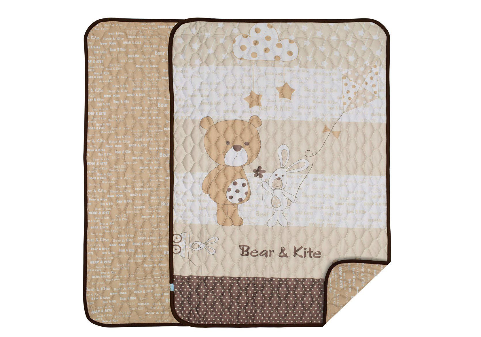 لحاف تک کودک رزبرن طرح bear & kite