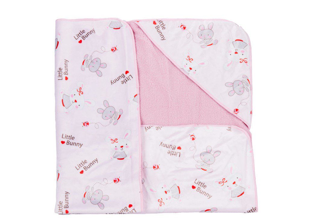 پتو کلاه دار رز برن طرح little bunny