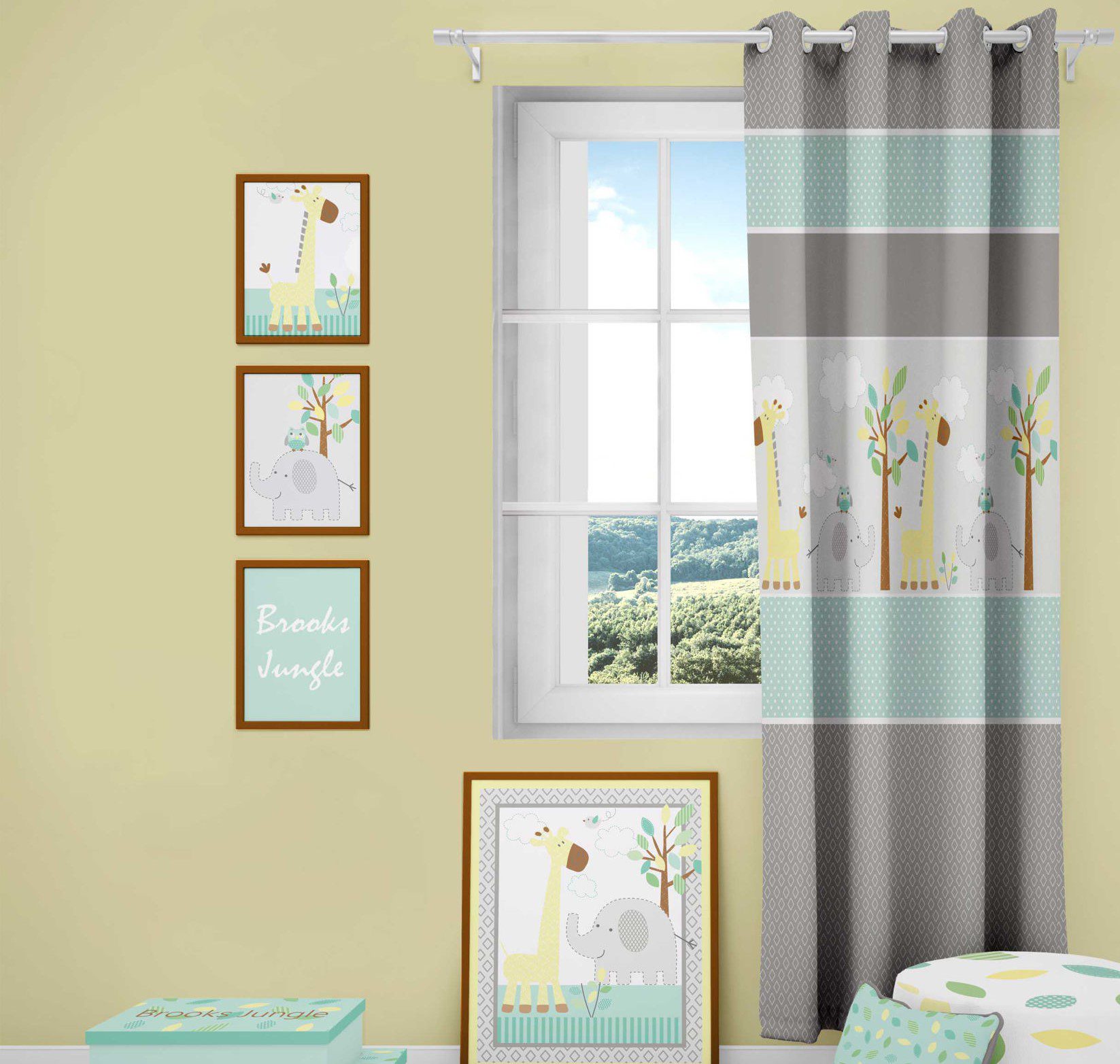 پرده اتاق کودک رزبرن طرح brooks jungle