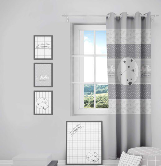 پرده اتاق کودک رز برن طرح little dream