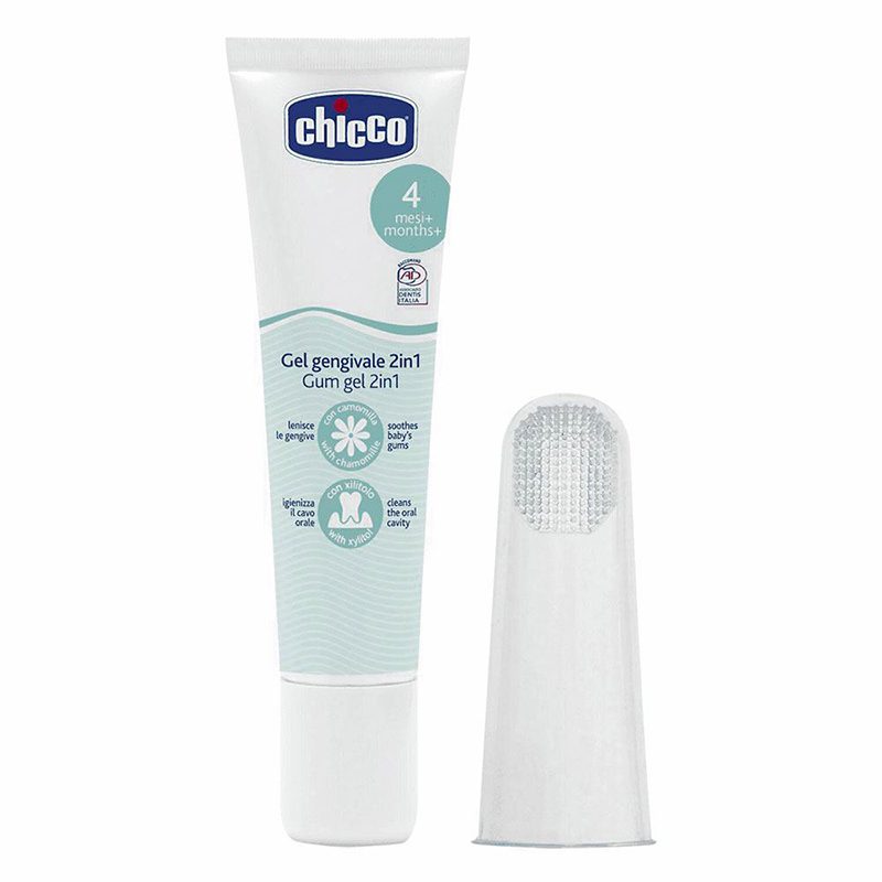 ژل لثه با مسواک انگشتی چیکو chicco