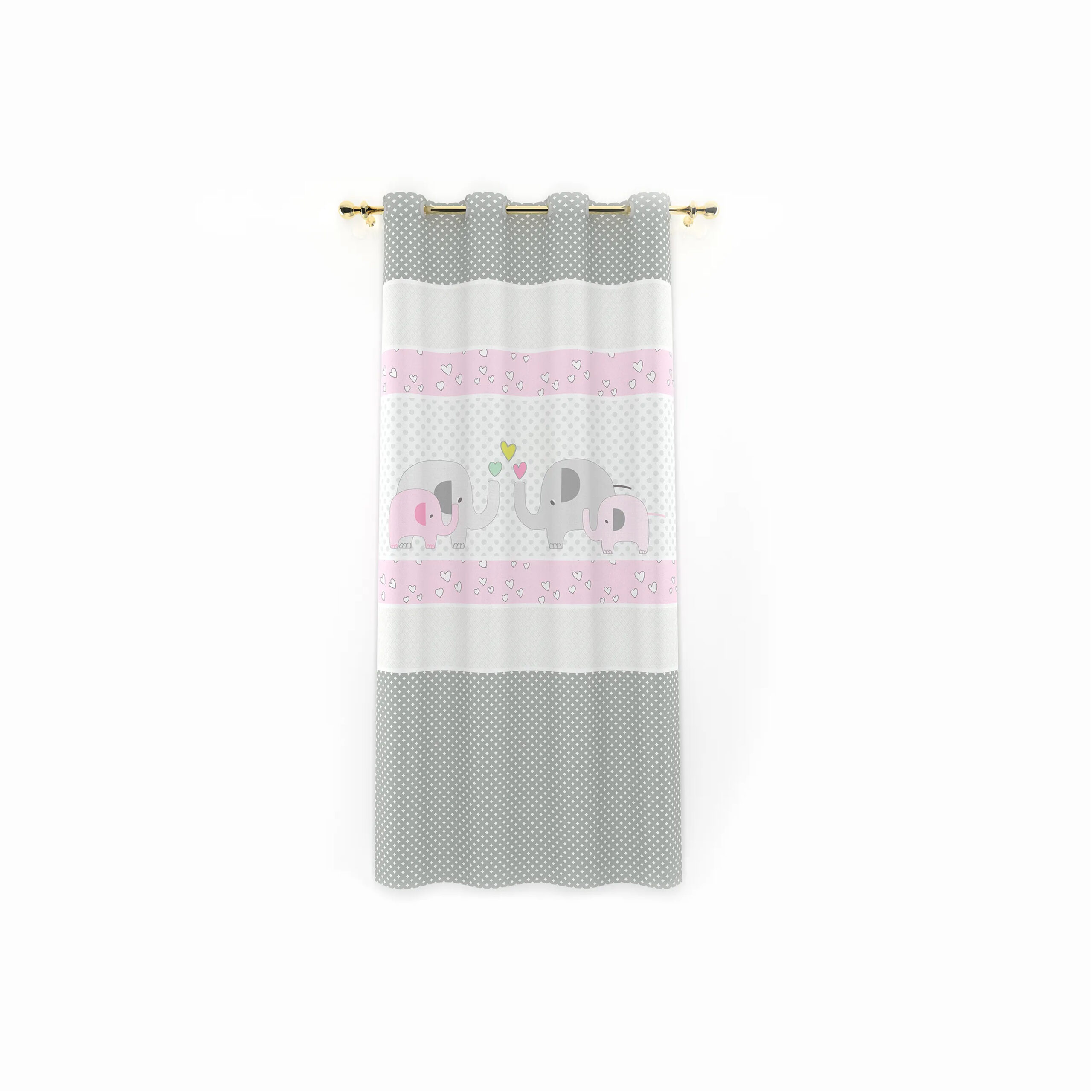 پرده اتاق کودک Family Love Gril رزبرن