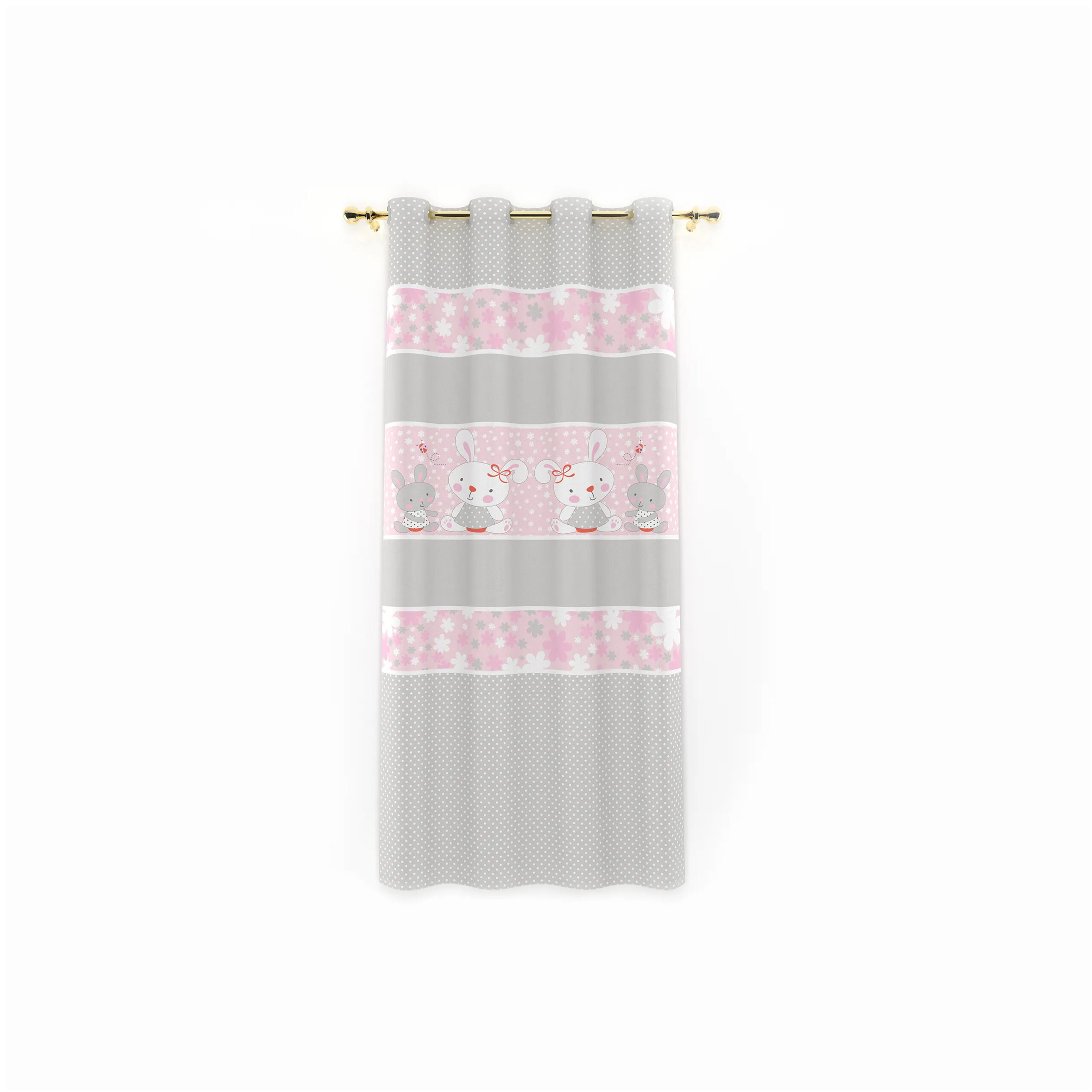 پرده اتاق کودک Little Bunny رزبرن