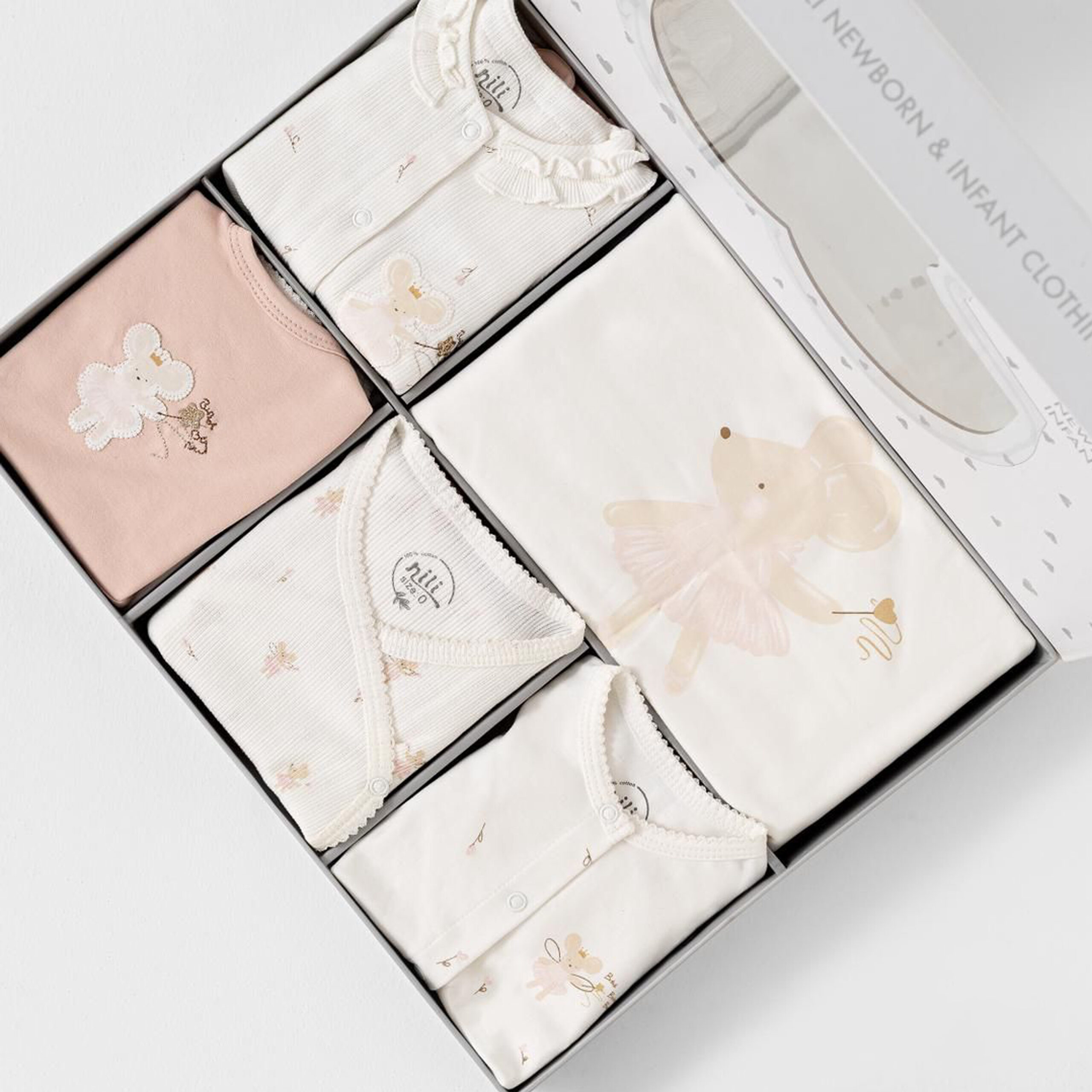 ست بیمارستانی 13 تکه نوزادی دخترانه طرح موش بالرین نیلی NILI