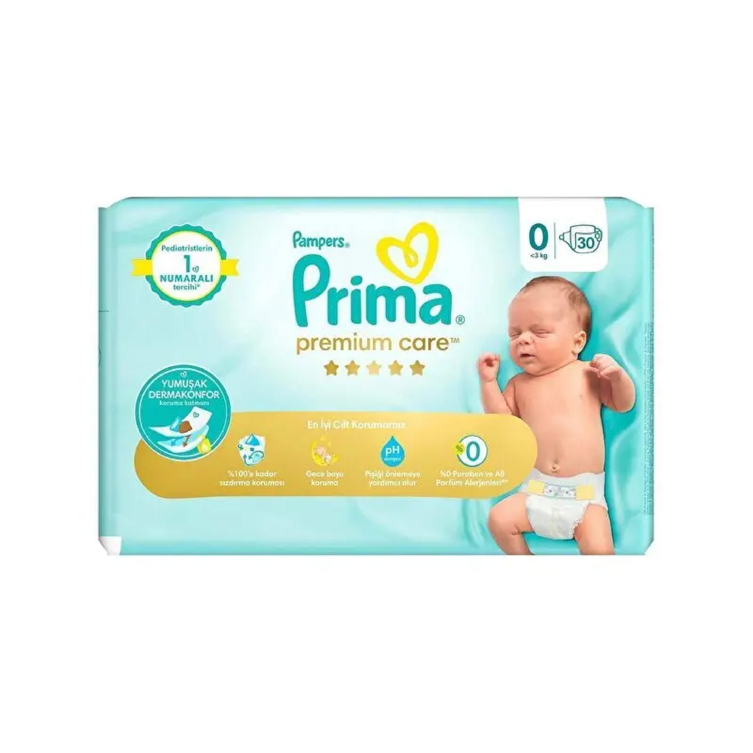 پوشک پریما Premium Care سایز 0 مناسب نوزادان...