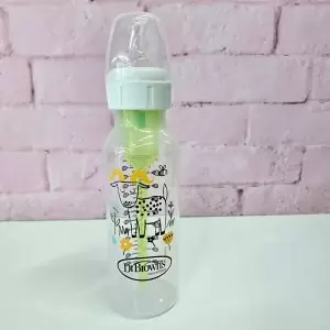 شیشه شیر 250 میل طلقی طرح دار برند دکتر براونز آپشن پلاس